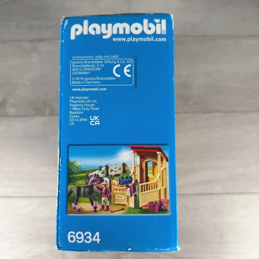 Playmobil Country Horse Stall Araber 6934 77pc Set 2016 Germany New Open Box